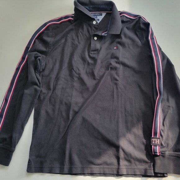 Tommy Hilfiger Collared Long Sleeve Slim Fit Size Large - Picture 1 of 6